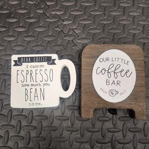 Coffee Bar-Themed Decorative Signs